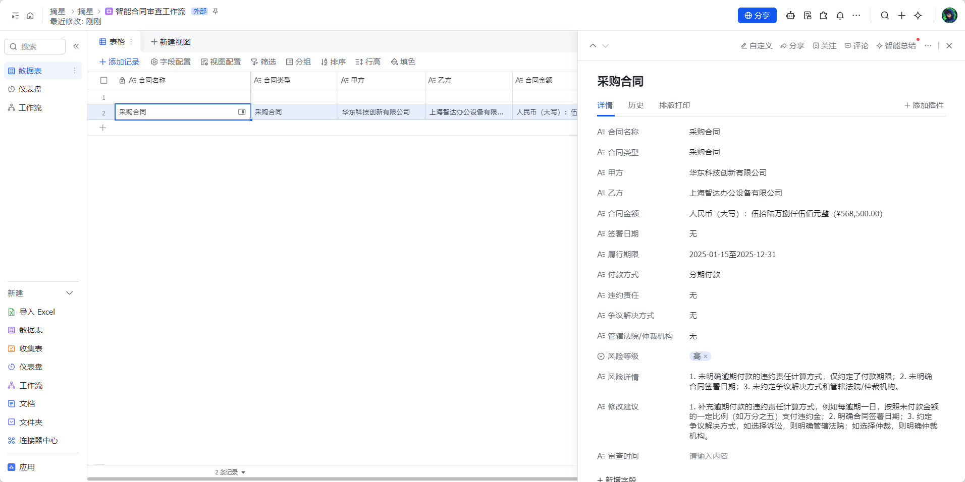 【TextIn大模型加速器 + 火山引擎】用Coze+TextIn+飞书搭建智能合同审查工作流