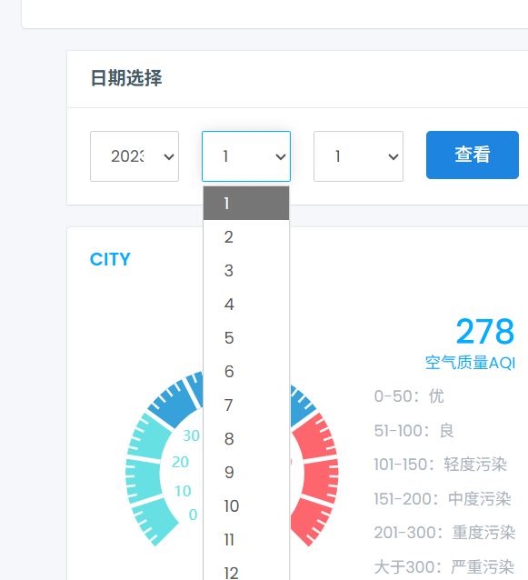基于spark的空气质量数据分析可视化系统