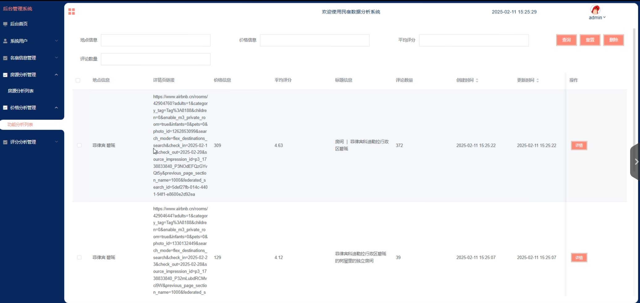 (附源码)基于Hive的民宿数据分析系统设计与实现-计算机毕设 00817