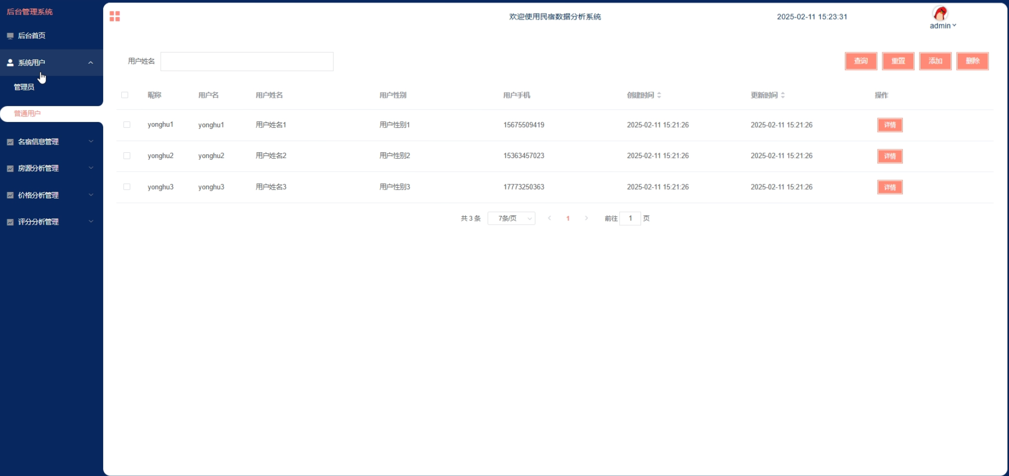 (附源码)基于Hive的民宿数据分析系统设计与实现-计算机毕设 00817