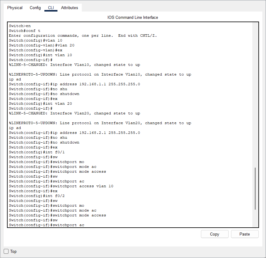 思科：简单的二层交换机配置
