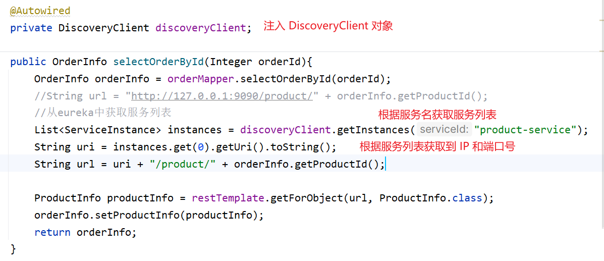 Eureka 服务注册和服务发现的使用