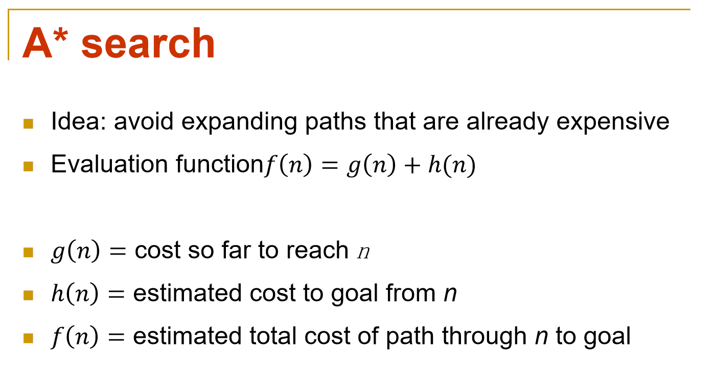国科大高级人工智能期末复习（一）—— 搜索