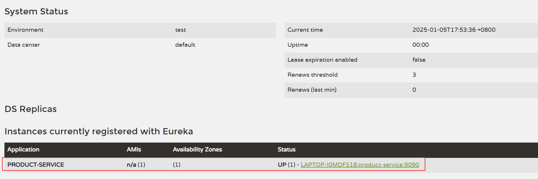 Eureka 服务注册和服务发现的使用