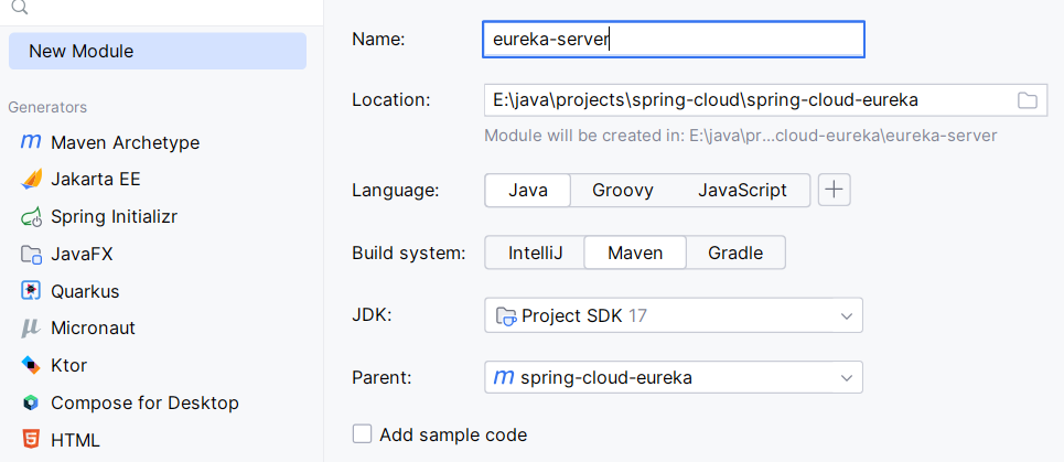 Eureka 服务注册和服务发现的使用
