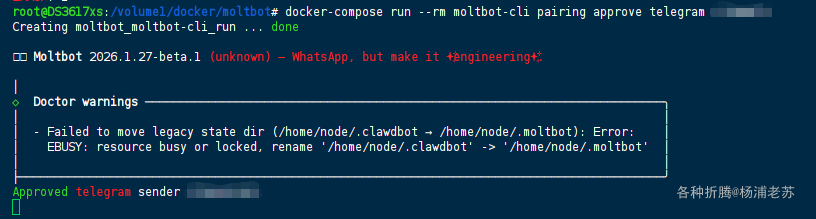 Docker方式安装你的私人AI电脑助手Moltbot