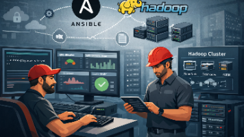 如何在 Red Hat Linux 服务器上使用 Ansible 自动化部署并管理多节点 Hadoop 集群？