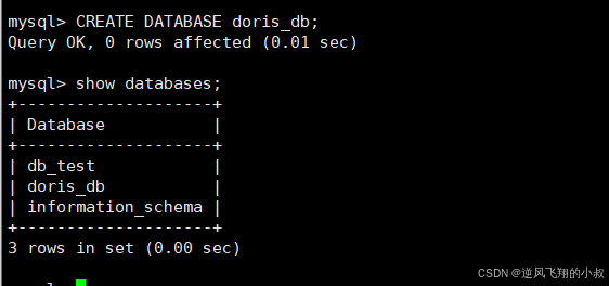 【大数据】Doris 数据库与表操作语法实战详解
