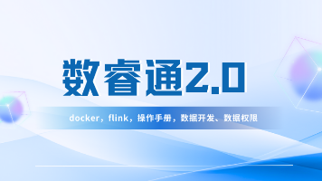 数睿通2.0升级：支持docker一键部署，升级flink版本，更新操作手册，优化数据开发、数据权限