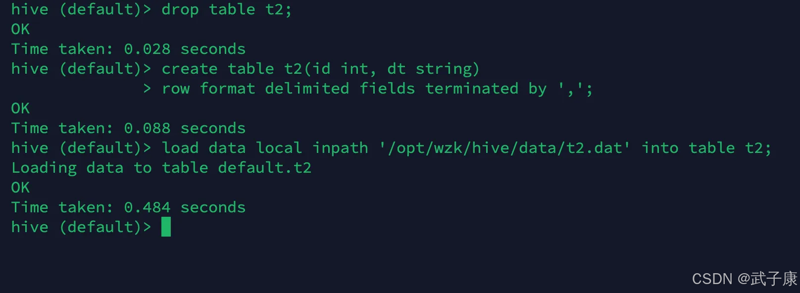 离线数仓Hive丢弃表