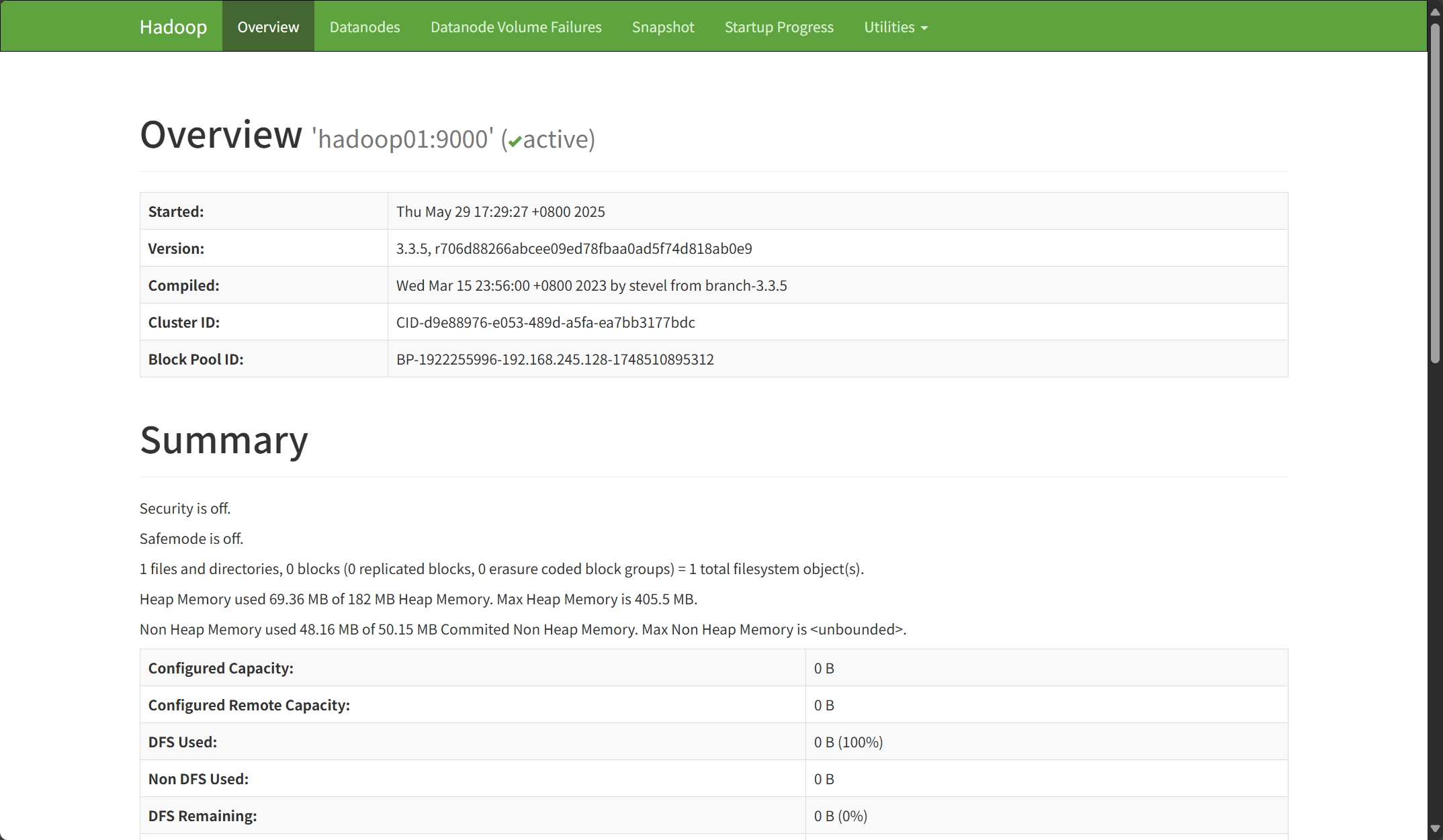 Hadoop的可视化界面
