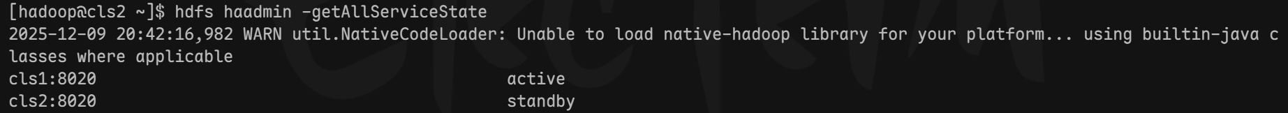 hadoop高可用配置权限异常 Unable to fence NameNode at cls1/10.1.196.22:8020