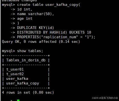 【大数据】Doris 数据库与表操作语法实战详解