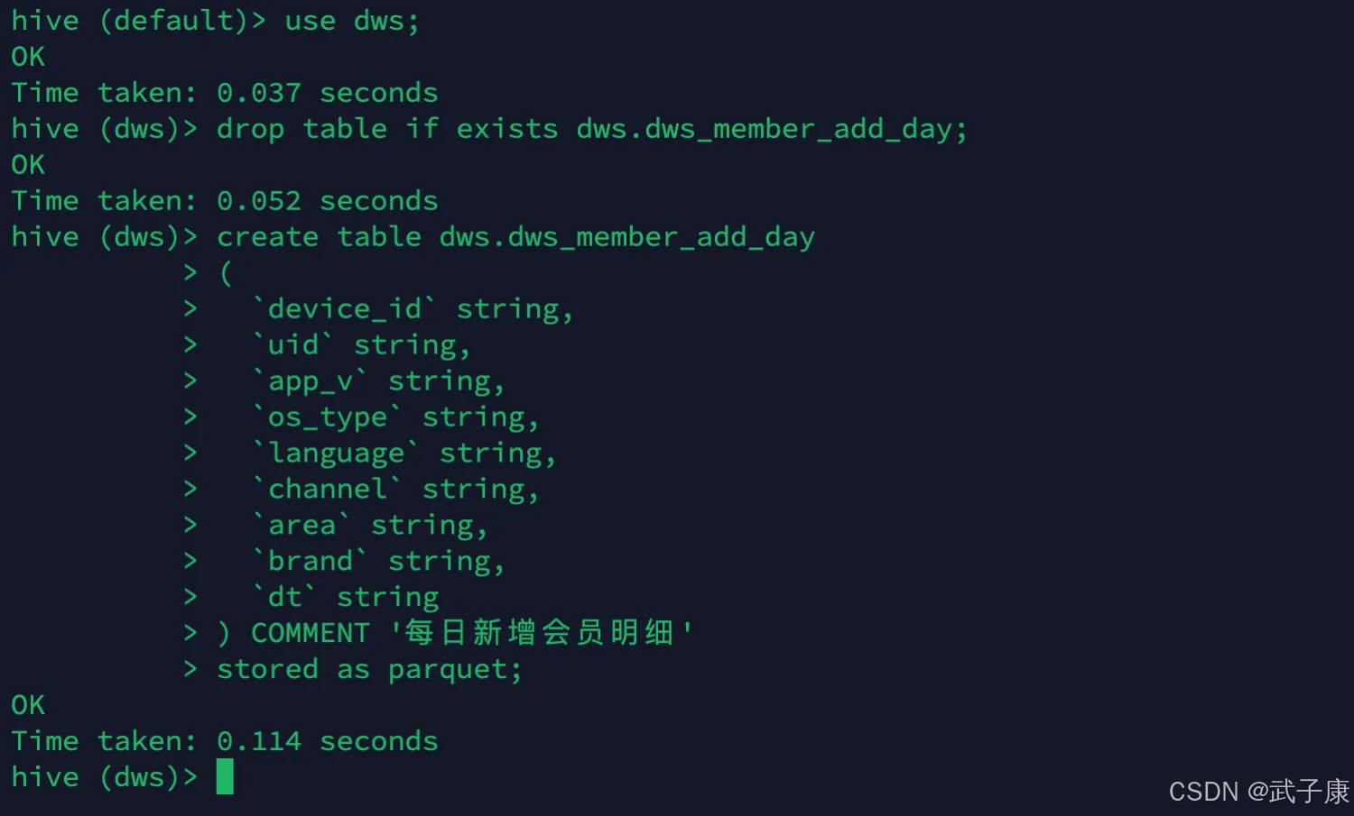 离线数仓 DWS 层