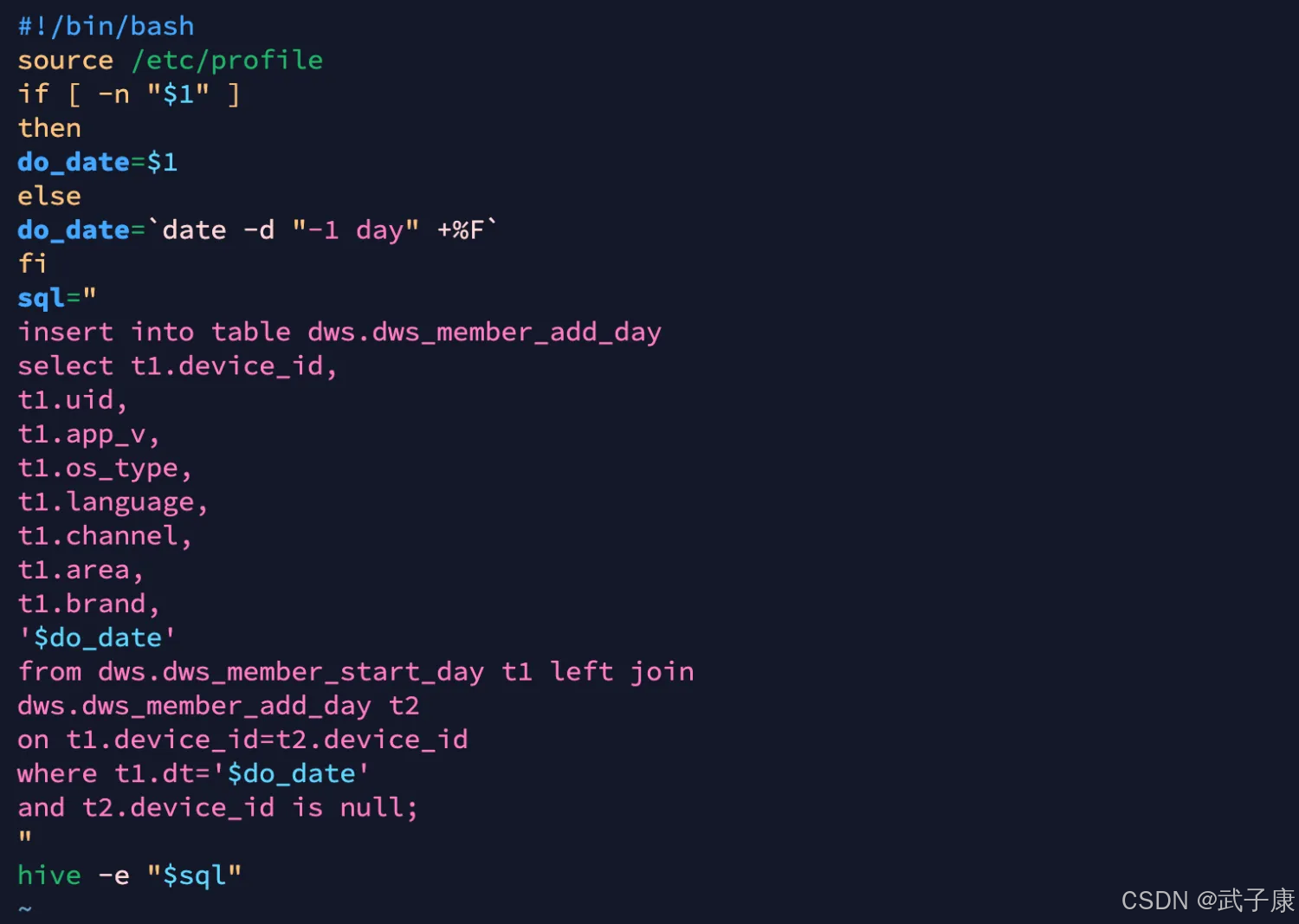 离线数仓加载 DWS 层