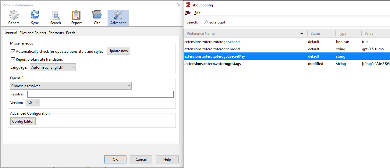 Gemini API配置界面