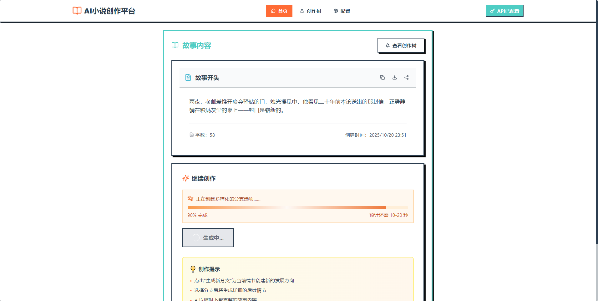 用户选剧情，AI写故事：Trae Solo+GLM-4.6实现沉浸式小说创作体验