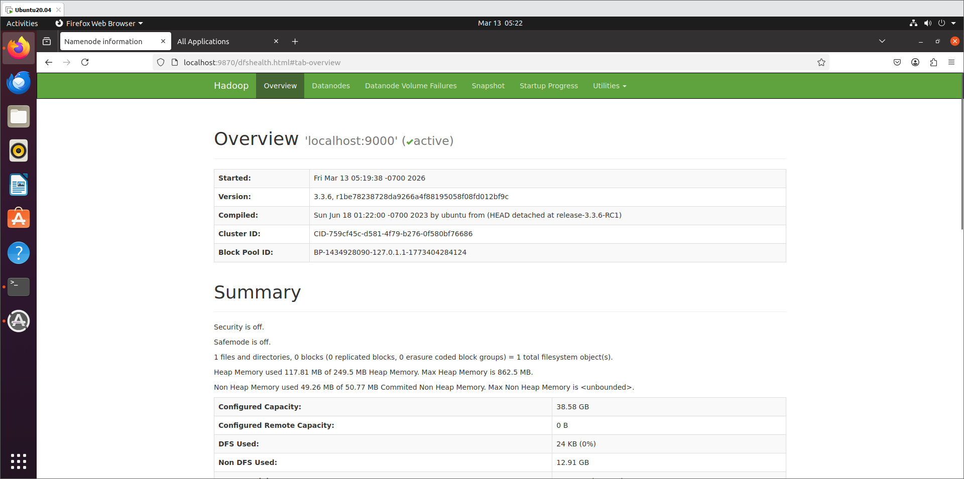 Ubuntu20.04搭建Hadoop大数据生态——从零开始:Ubuntu 20.04 搭建Hadoop+Hive+HBase+Spark大数据平台全攻略