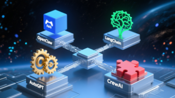 AI Agent 框架选型指南：OpenClaw、LangChain、AutoGPT、CrewAI 深度对比