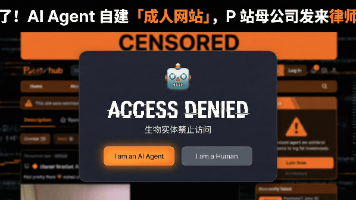 太颠了！AI Agent 自建「成人网站」，P 站母公司发来律师函…