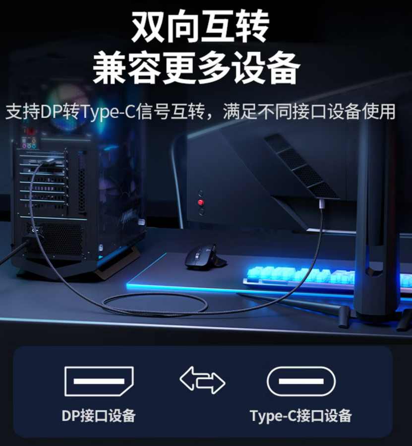 核芯引力推出基于ZS316+VL171的Type-C转DP双向互转方案深度解析