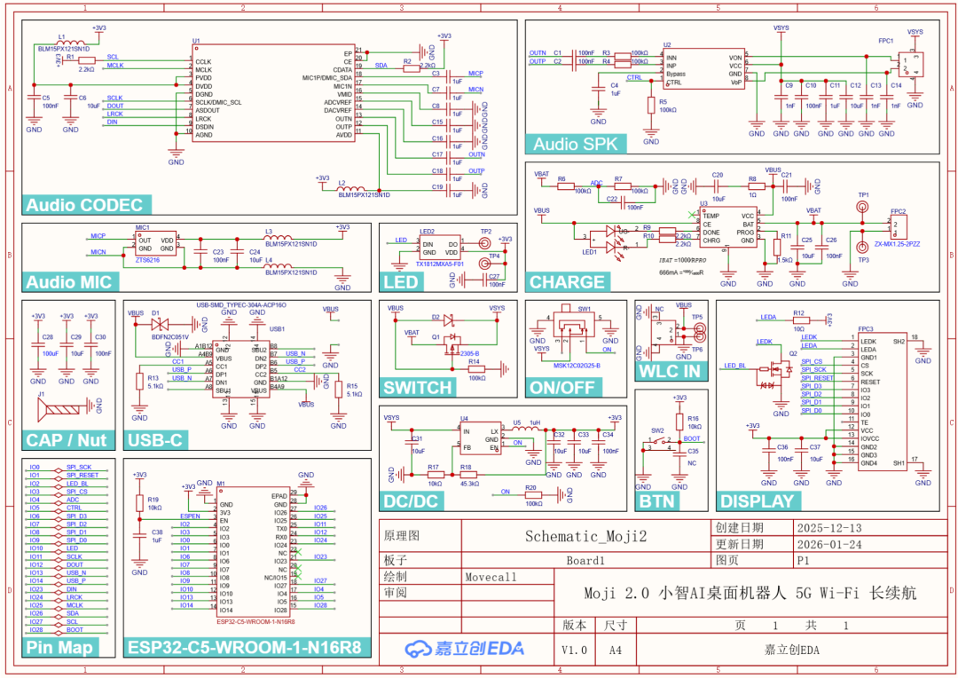 75元！复刻Moji 2.0 小智 AI 桌面机器人，基于乐鑫ESP32开发板，内置DeepSeek、Qwen大模型