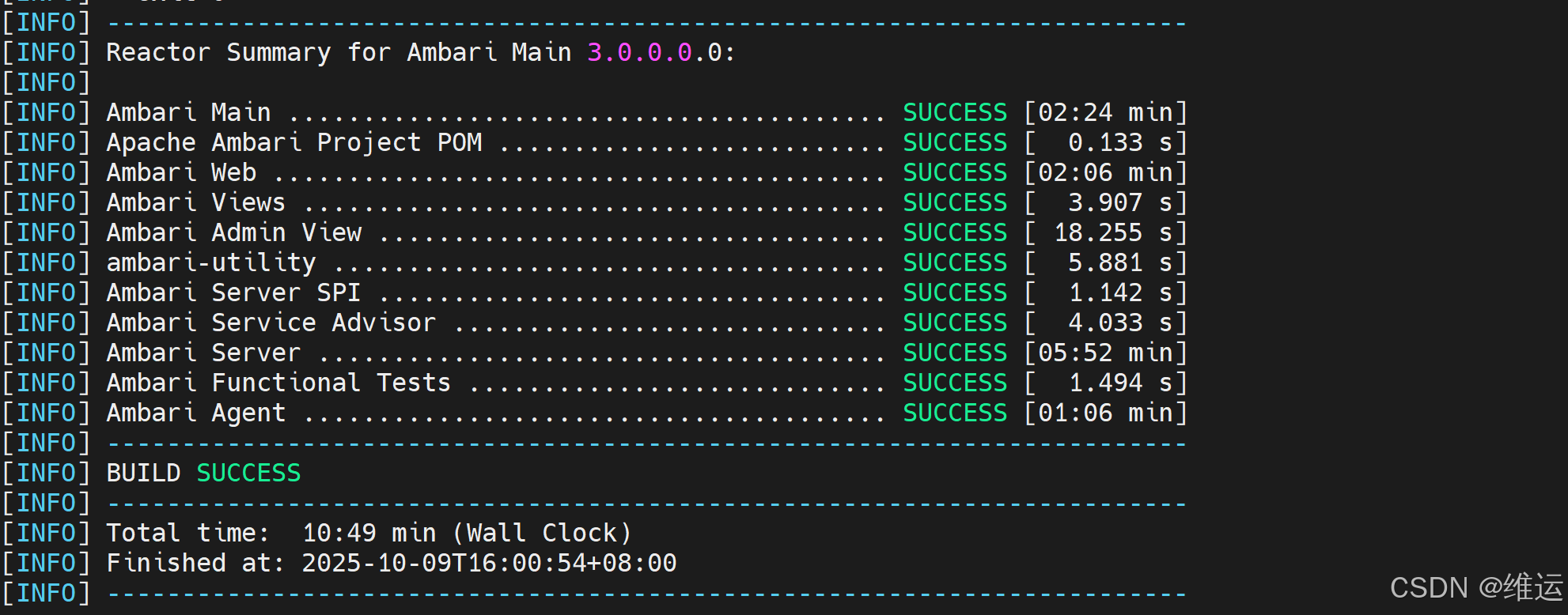 【Hadoop】Ambari 3.0.0 源码编译+部署BigTop3.3.0