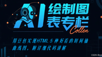 AI 绘制图表专栏：用豆包实现HTML 5 种好看的时间轴曲线图，附详细代码讲解​