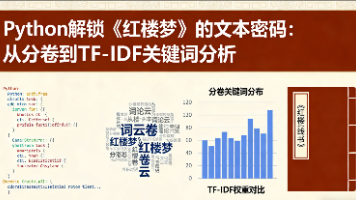 用Python解锁《红楼梦》的文本密码：从分卷到TF-IDF关键词分析