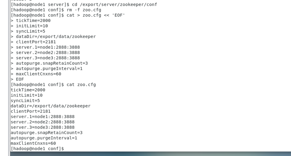 ZooKeeper三节点集群搭建出现的问题和解决过程