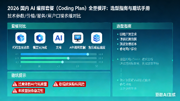 2026 国内 AI 编程套餐（Coding Plan）全量横评：选型指南与避坑手册