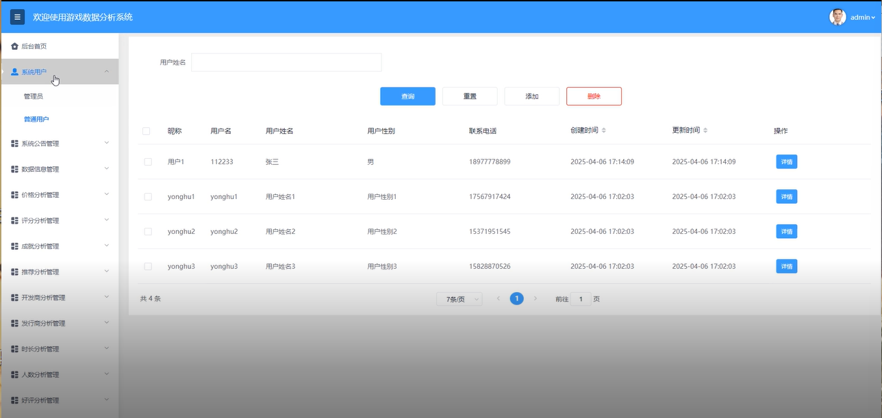 基于Hadoop的游戏数据分析系统—免费毕设源码分享63632