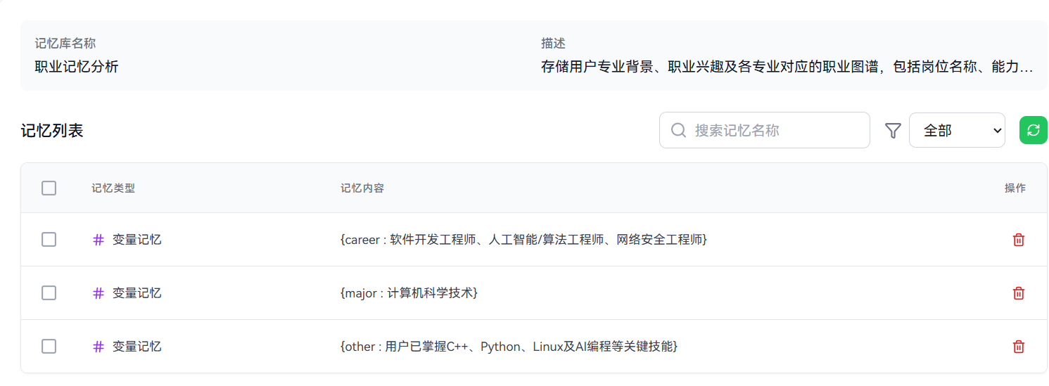 从0到1打造专业职配助手：基于openJiuwen记忆库新特性的AI职业规划实战
