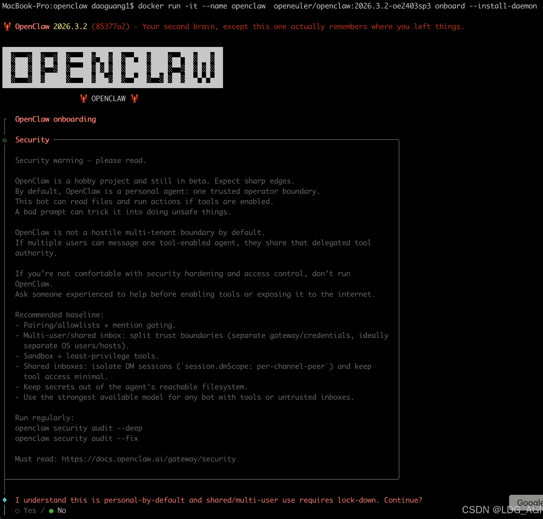 【人工智能】OpenClaw（一）：MacOS极简安装OpenClaw之Docker版