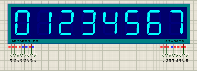 【51单片机实现0-7和8-1循环显示共阴数码管】2023-5-12