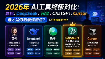 2026年AI工具终极对比：豆包、DeepSeek、元宝、ChatGPT、Cursor，谁才是你的最佳搭档？