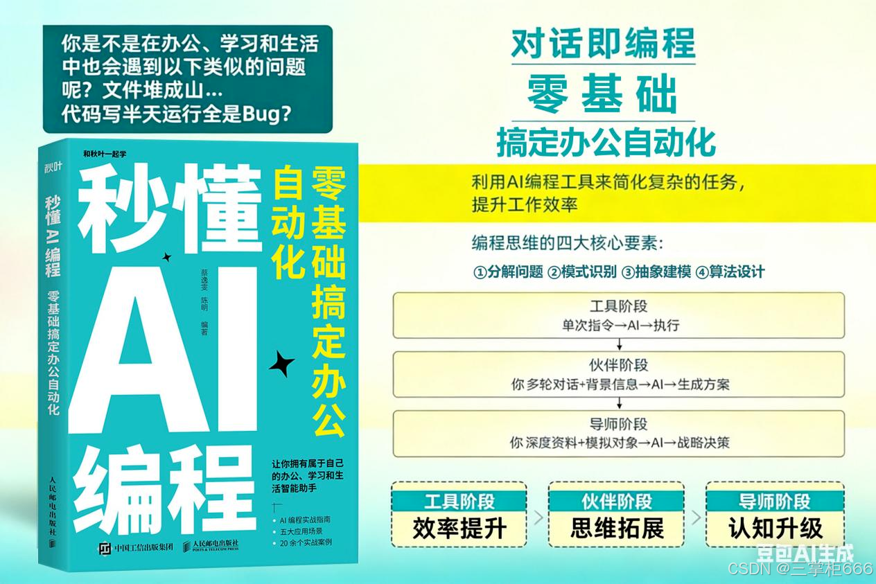 AI 办公成职场标配，别再用错拖后腿！7 套书教你精准用 AI 提效