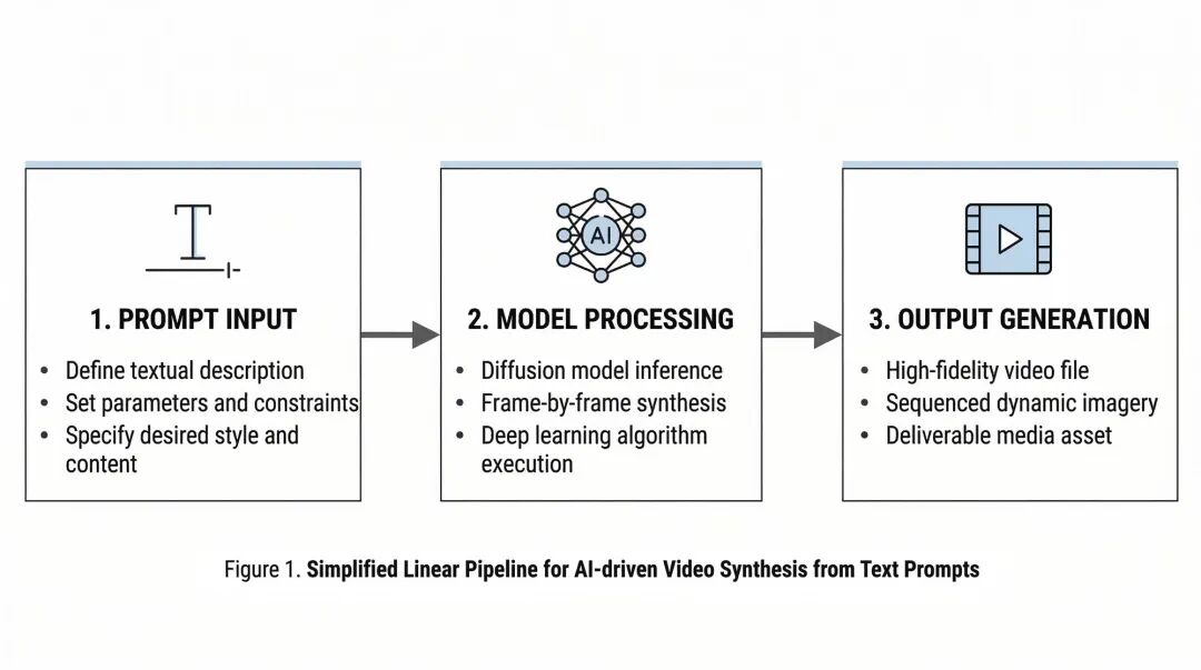 AI视频创作工作流学术图