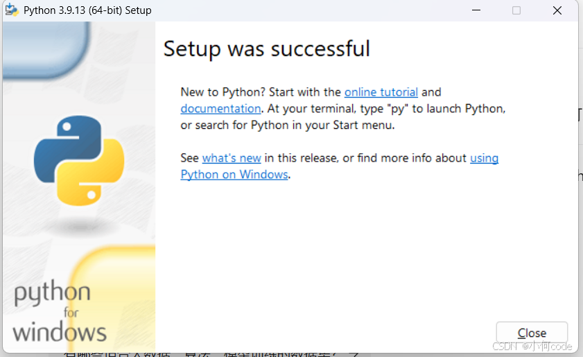 安装Python3.9.13，以Windows11，edge为例