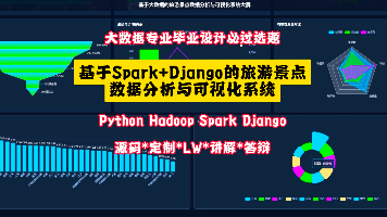 【大数据毕业设计选题】基于Spark+Django的旅游景点数据分析系统源码 毕业设计 选题推荐 毕设选题 数据分析 机器学习