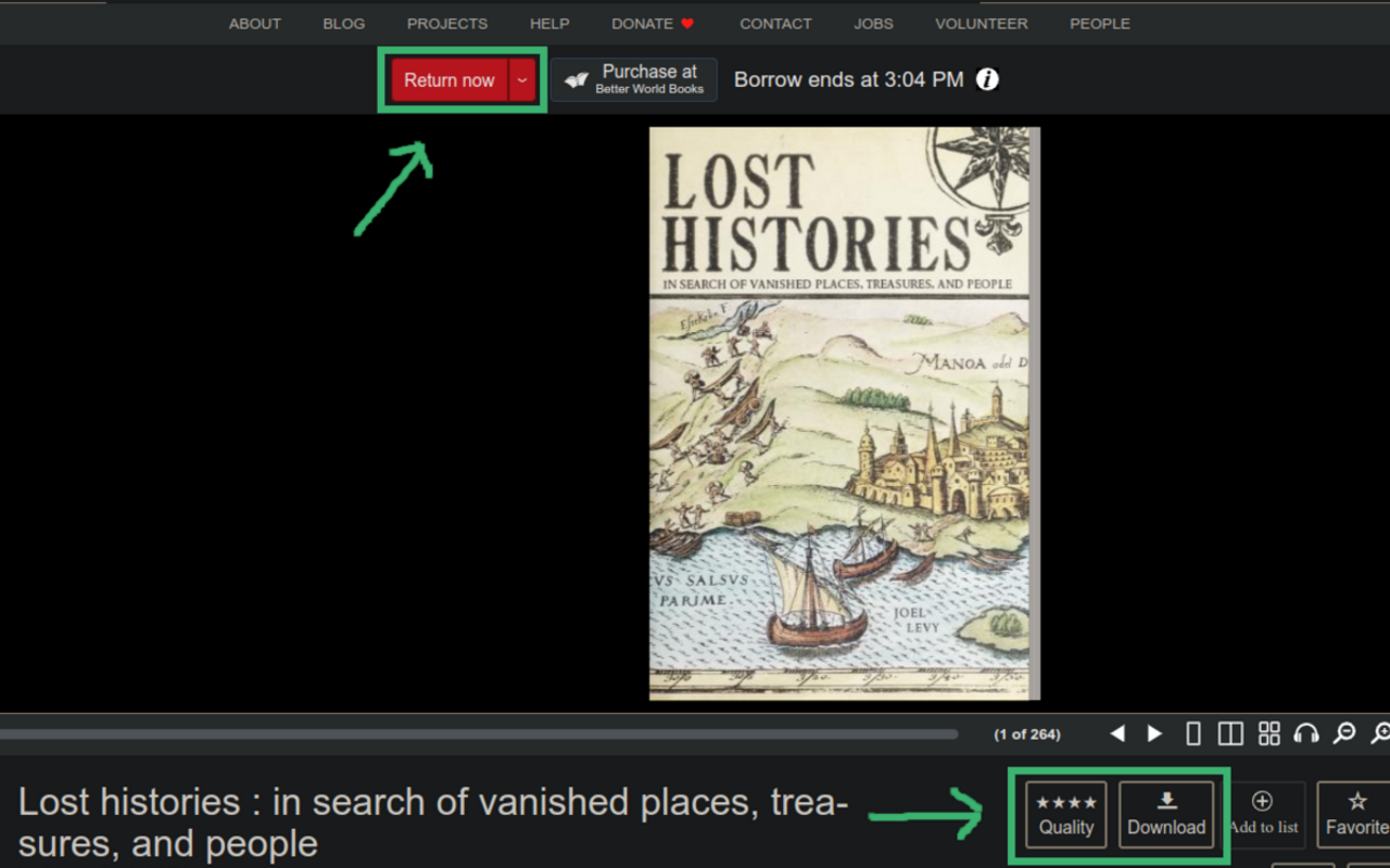 Internet Archive下载界面