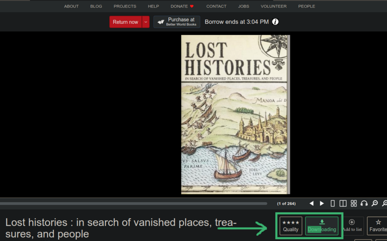Internet Archive下载界面