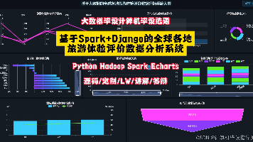 大数据毕业设计选题推荐：基于Spark+Django的旅游评价分析系统源码 毕业设计 选题推荐 毕设选题 数据分析 机器学习 数据挖掘
