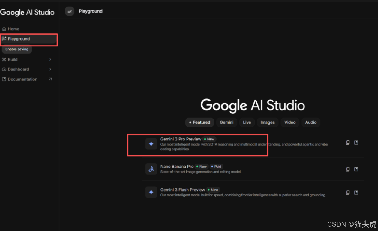 AI Studio界面