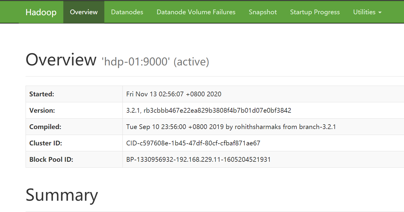 Hadoop:HDFS 集群环境搭建