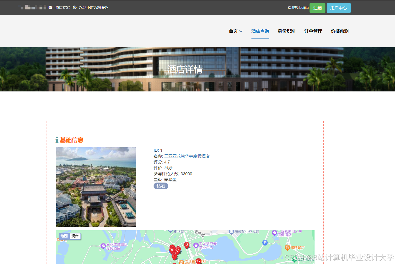 计算机毕业设计Hadoop+Spark+Hive酒店推荐系统 酒店可视化 酒店爬虫 大数据毕业设计(源码+文档+PPT+讲解)