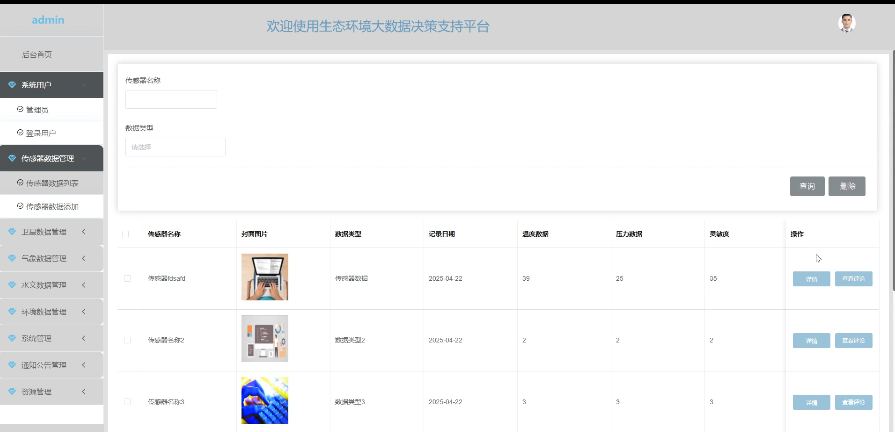 springboot3生态环境大数据决策支持平台---附源码61085