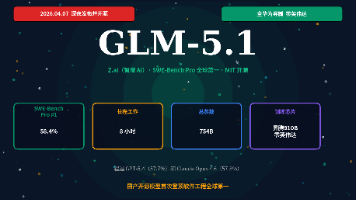 【 AI 】【GLM-5.1】发布：SWE-Bench Pro 58.4%榜单 登顶全球第一，智谱 AI 大模型终于出手了