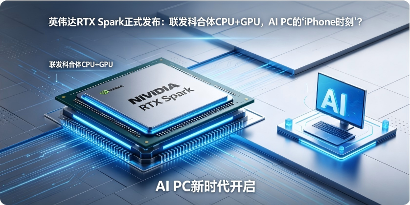 英伟达RTX Spark正式发布：联发科合体CPU+GPU，AI PC的“iPhone时刻“？