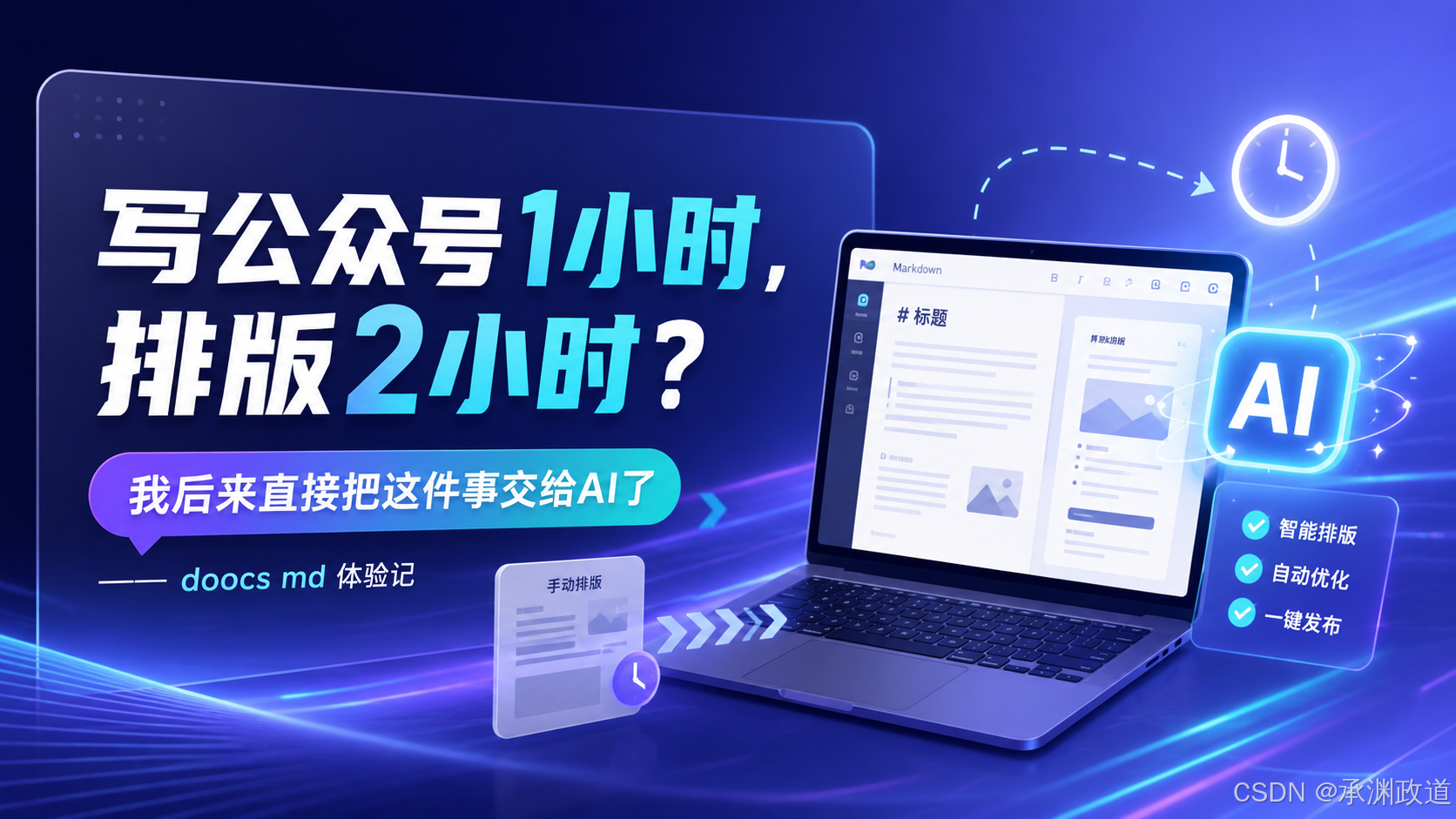 写公众号1小时,排版2小时?我后来直接把这件事交给AI了——doocs md体验记